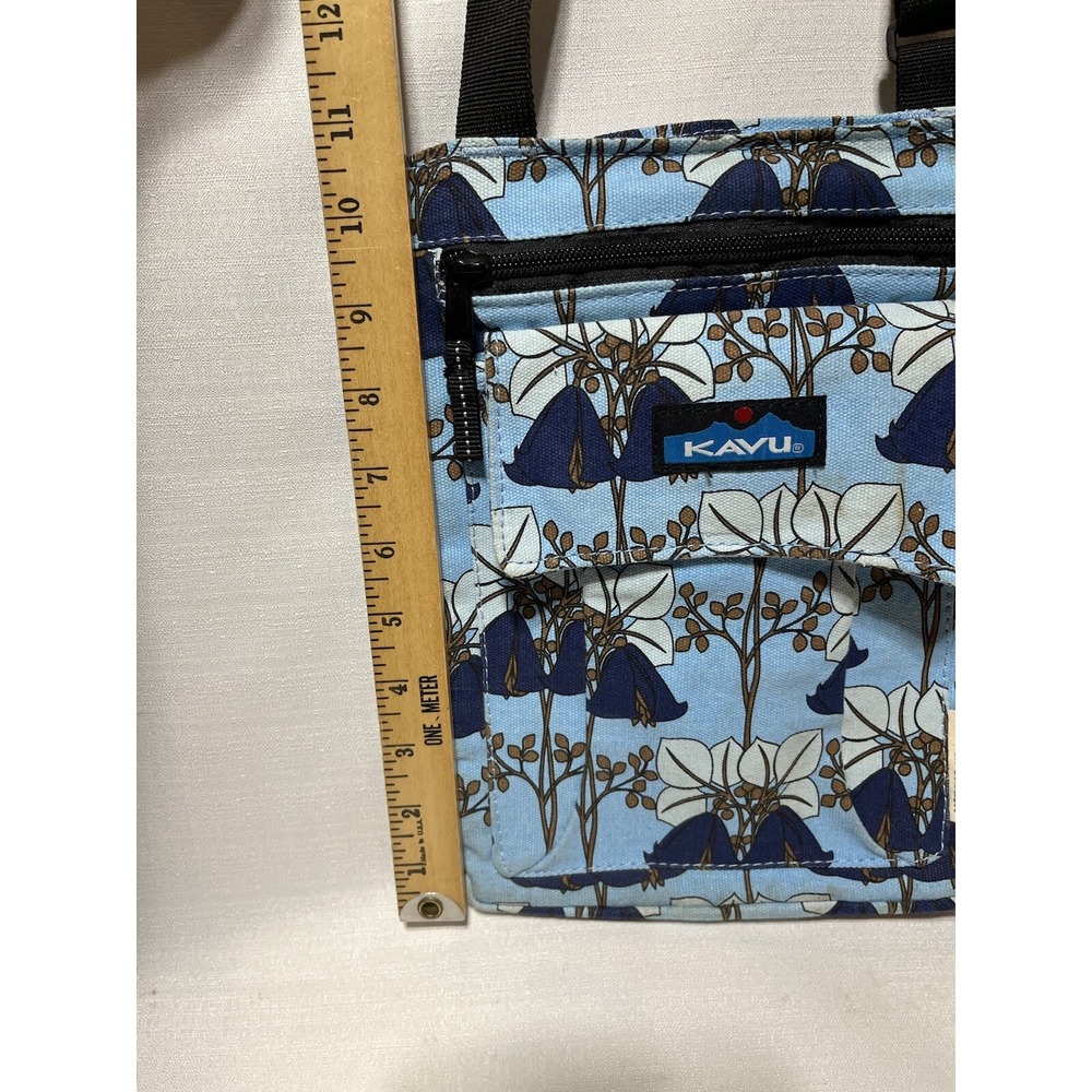 Kavu Bag Womens One Size Blue White Floral Limited Edition Crossbody Purse - Picture 12 of 16